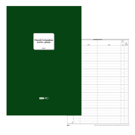 Registro corrispondenza arrivo-partenza 300pag. 31x24,5 e2817