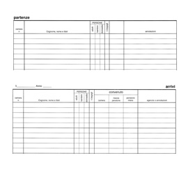 Registro arrivi partenze 31x24.5cm 46pag e2839 edipro