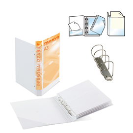 Raccoglitore stelvio ti 25 4d a3 30x42cm libro bianco personalizzabile sei rota