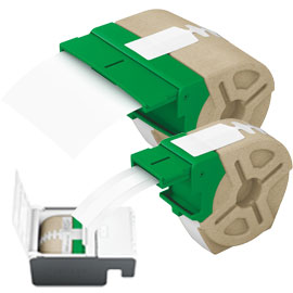 Rotolo 690 etichette 28x88mm carta bianca permanente icon leitz