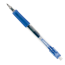 Roller gel a scatto 2190 punta 0,7mm blu edding