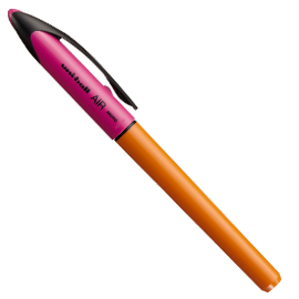 Roller uni-ball air micro punta micro nero fusto arancio uni mitsubishi