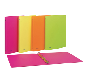 Raccoglitore ppl 22x30mm 4r dorso 15 colori assortiti neon favorit