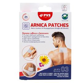 Scatola 3 cerotti arnica 9x14cm pvs
