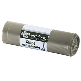Sacco macerie - ldpe - 40 x 70 cm - 120 micron - ambra - verdelook - conf. 15 pezzi