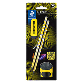 Set norix® - matite temperamatite gomma - giallo - staedtler