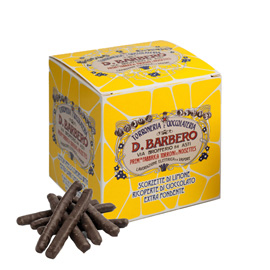 Scorzette di limone - ricoperte di cioccolato fondente - 150 gr - barbero