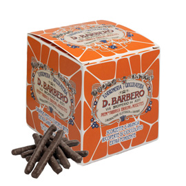 Scorzette di arancia - ricoperte di cioccolato fondente - 150 gr - barbero