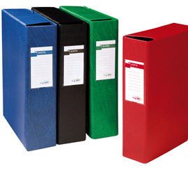 Scatola archivio scatto 60 25x35cm verde sei rota