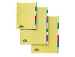Separatore 6 tasti colorati 21x29,7 ppl record sa46n sei