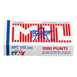 Scatola 1000 punti zenith 515 (24/6) in acciaio naturale