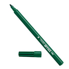 Scatola 12 pennarelli tratto office fine verde