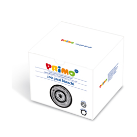 Scatola 100 gessetti tondi bianco cmp
