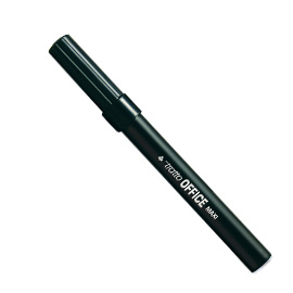 Scatola 12 pennarelli tratto office maxi nero