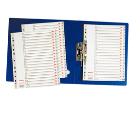 Separatore in ppl grigio alfabetico a-z f.to a4 esselte