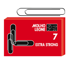 Scatola 25 fermagli n.7 mm75 zincati leone