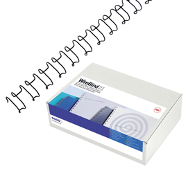 Scatola 100 dorsi spirale metallo ibiwire 6mm argento 21 anelli