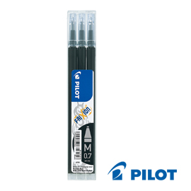 Set 3 refill sfera frixionball 0.7mm nero pilot