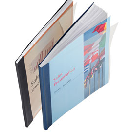 Scatola 10 copertine impressbind 14mm nero flessibile