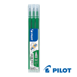 Set 3 refill sfera frixionball 0.7mm verde pilot