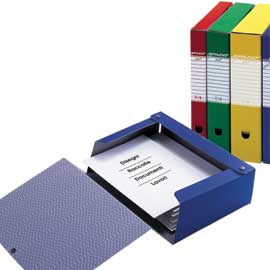Scatola archivio spazio 60 25x35cm dorso 6cm giallo sei rota