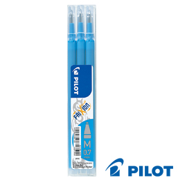 Set 3 refill sfera frixionball 0.7mm azzurro pilot