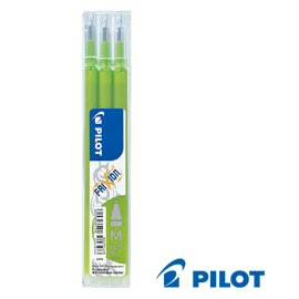 Set 3 refill sfera frixionball 0.7mm verde chiaro pilot