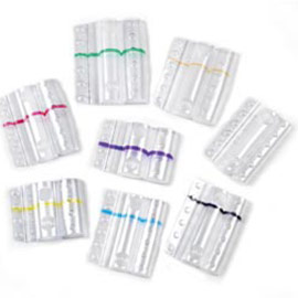 Sacchetto da 100 blister portamonete 2 euro fascia viola