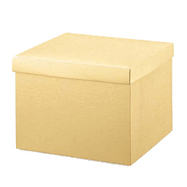 Scatola c/coperchio l300xp300xh240mm ardesia oro