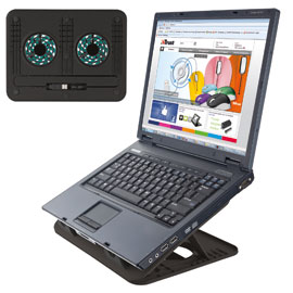 Supporto notebook cyclone cooling stand trust