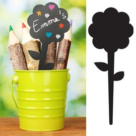 Set 5 silhouette tags 'fiore' securit