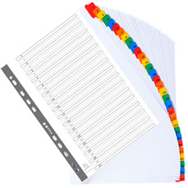 Separatore numerico 1-31/a4 maxi in cartoncino 160gr exacompta