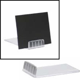 Set 10 supporti a l trasparente per targhette securit