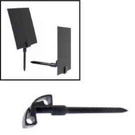 Set 20 supporti a spina per targhette securit