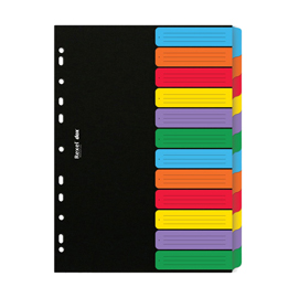 Separatore a4 dox a 12 tasti neutri colorati