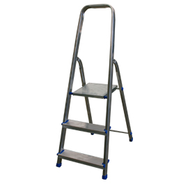 Scala alluminio domestica 3 gradini stella basic