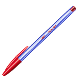 Scatola 50 penna sfera cristal® soft 1,2mm rosso bic®