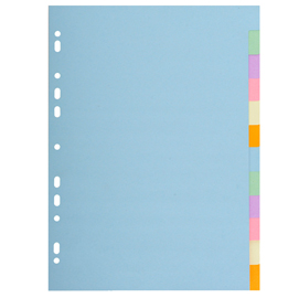 Separatore pastel a4 12 tasti in cartoncino 170gr 1612e forever exacompta