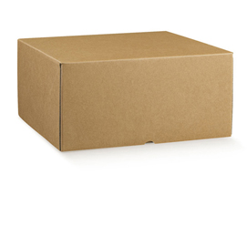 Scatola box per asporto linea marmotta - 30x40x19,5 cm - avana - scotton