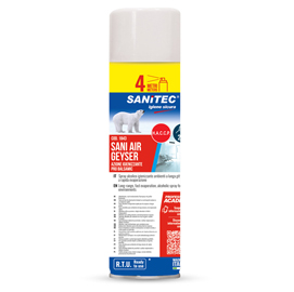 Spray alcolico igienizzante - per ambienti - sani air geyser - 500 ml - sanitec
