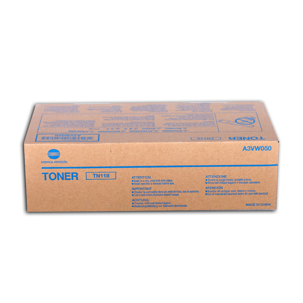 Scatola 2 bottiglie toner nero bizhub tn118 bizhub 215