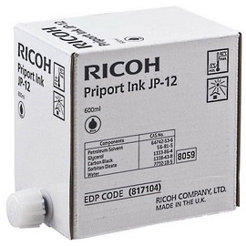 Scatola 5 cartuccia nero 600cc priport jp1210/50 jp3000 type jp12 817104