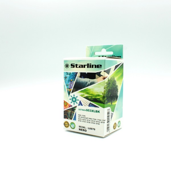 Starline - cartuccia ink - per hp - nero - hpl0s70ae - 58ml
