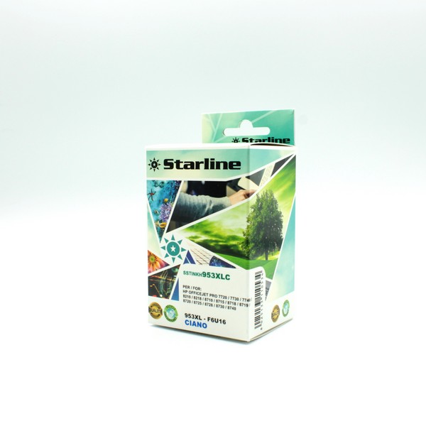 Starline - cartuccia ink - per hp - ciano - hpf6u16ae - 26ml