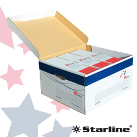 Scatola archivio con coperchio st-box 375x265x430mm starline
