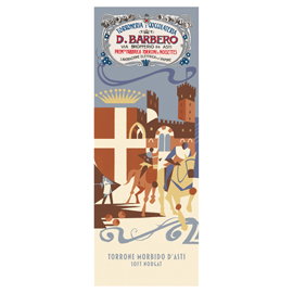 Tavoletta torrone morbido - con nocciole igp - in astuccio- 150 gr - barbero