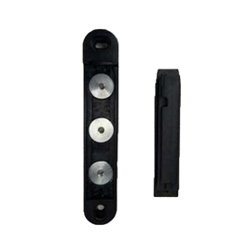 Terminale c/magneti testina rondo tensa nastro estensibile con fissaggio muro