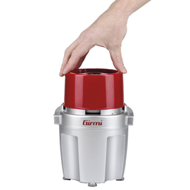 Tritatutto elettrico - 17 x 24 x 15 cm - grigio/rosso girmi