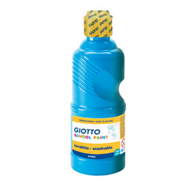 Tempera pronta 250ml lavabile giotto cyano