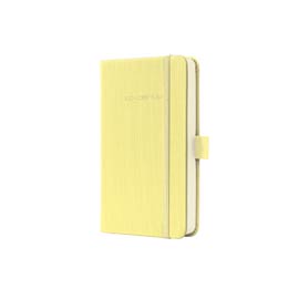 Taccuino 95x150x20mm a quadr.194pagsmooth yellow hardcover conceptum sigel